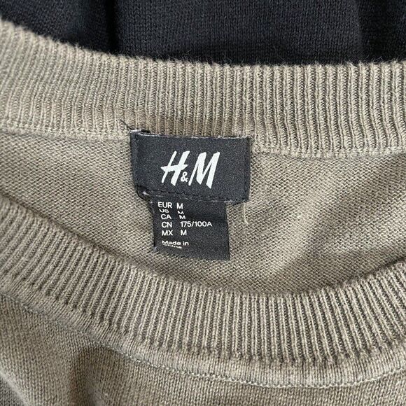 H&M Women Size M Color Block Cotton Pullover Sweater Medium - Picture 9 of 12